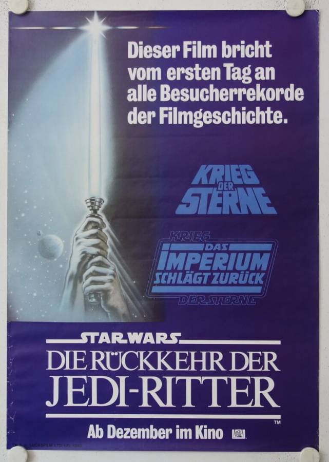 Star Wars - Return of the Jedi original release german movie poster